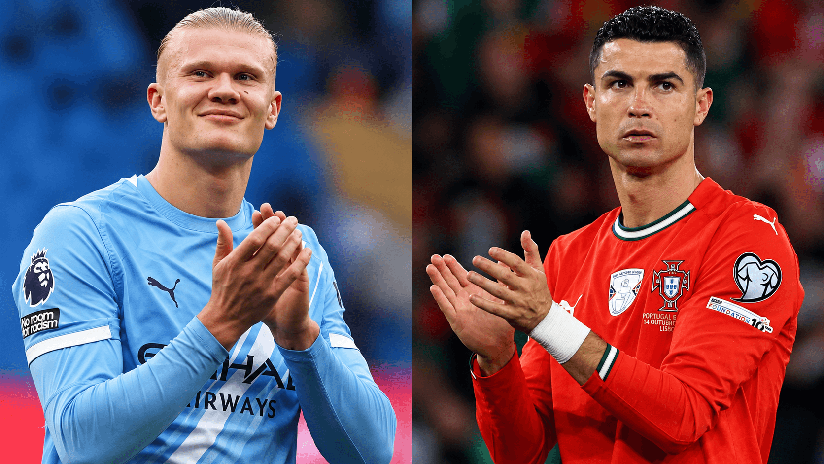 Erling Haaland e Cristiano Ronaldo
